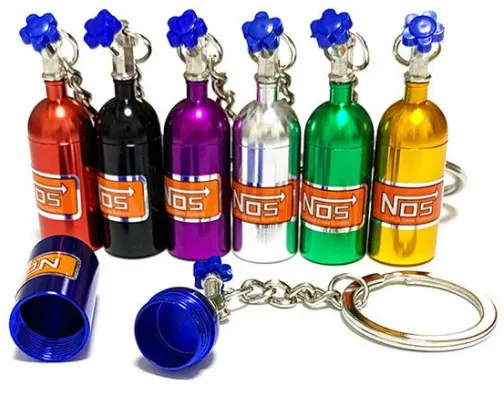 2022 Trendy Oxygen Cylinder Color Cool Metal Chain Keychain
