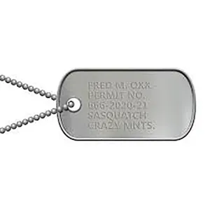Wholesale Custom High Quality Stainless Steel Metal Dog Tags Pet Tags With Chain