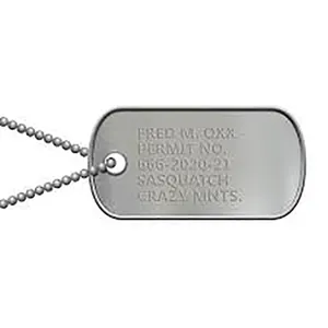 Groothandel Custom Hoge Kwaliteit Roestvrij Staal Metal Dog Tags Pet Tags Met Ketting