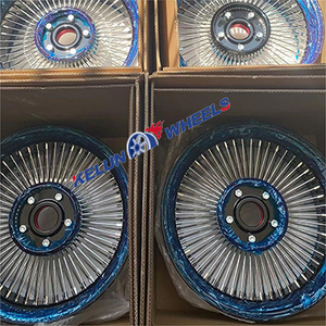 Rueda de Alambre Cromada de Aleación Forjada KELUN - 24*9/10 5*127/120.65 Nueva, 4 Piezas, Hecha en China - Product Image 4