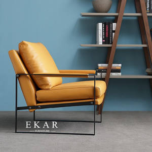 <span class=keywords><strong>Cuir</strong></span> de luxe pour hommes, <span class=keywords><strong>cuir</strong></span> artificiel avec pieds en acier inoxydable, <span class=keywords><strong>fauteuil</strong></span> - Product Image 3