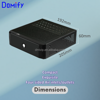 Boîtier PC Mini ITX personnalisé K11, châssis SFF vertical mince pour ordinateur de bureau, épaisseur 60 mm, fenêtre latérale en métal et plastique, SSD 2,5 pouces en stock