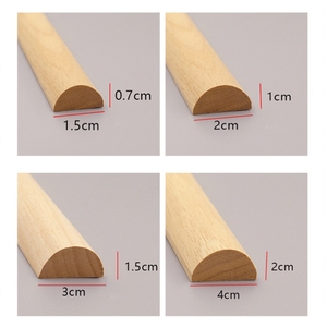 Moldura de semicírculo de madera maciza, cornisa de corona de zócalo decorativa moderna para muebles, ropa, decoración de armario, reconocimiento chino - Product Image 4