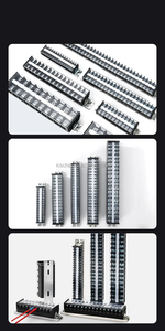 Borne de connexion à vis en cuivre et plastique TD15-8.0, 600V 15A, nickelée, pour rail DIN, 22-12 AWG, AC2000V, TD1510 - Product Image 5