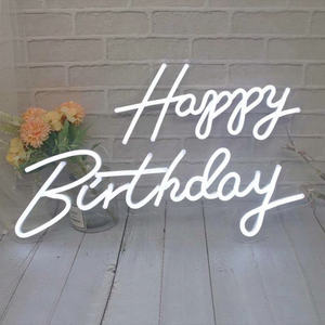 Encuentra Iconos Similares, Venta al por Mayor a Precio Económico, Envío Directo, Luces LED de Neón Personalizadas de Feliz Cumpleaños para Decoración de Eventos - Product Image 4