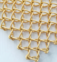 Panneau métallique ultra-léger en treillis décoratif en acier inoxydable à maille losangée diamantée de qualité supérieure pour suspension translucide