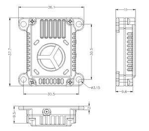 Módulo Transmisor de Video VTX Original de 1.2G 1.2GHz 2W 25mW/2000mW, Conmutable, 1060MHz-1380MHz para Drones de Carreras FPV de Largo Alcance - Product Image 6