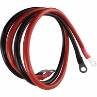 Câble d'onduleur professionnel personnalisé avec bornes à anneau 2/4/6/8 AWG, fil de raccordement flexible pour applications solaires, VR et marines