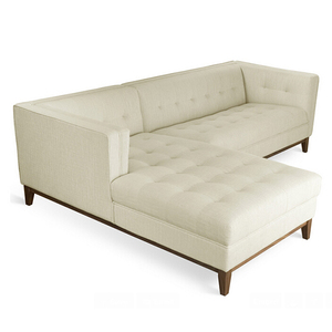 Juego de sofás seccionales grises en forma de L de bajo impuesto, <span class=keywords><strong>muebles</strong></span> de comedor para sala de estar con materiales de madera y tela para hoteles - Product Image 4