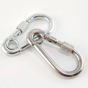 Стальной Оцинкованный пружинный крюк карабин с винтовым замком - Product Image 6