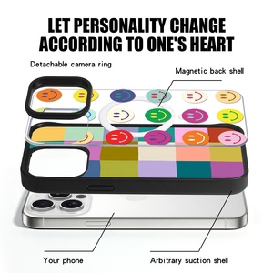 <span class=keywords><strong>Coque</strong></span> <span class=keywords><strong>de</strong></span> <span class=keywords><strong>téléphone</strong></span> <span class=keywords><strong>personnalisable</strong></span> DIY avec couche d'impression interchangeable en TPU et PC pour iPhone 17 Pro Max 16 15, protection d'appareil photo, étui magnétique sur mesure - Product Image 4