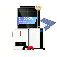 Système solaire hybride complet pour maison, panneaux photovoltaïques monocristallins en silicium, MPPT, 5 kW, 8 kW, 8 kVA, 10 kVA, système photovoltaïque résidentiel