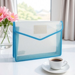 Fichier de bouton de haute qualité organiser pochette PP sac de papier de <span class=keywords><strong>Test</strong></span> Transparent Snap porte-fichier d'affaires