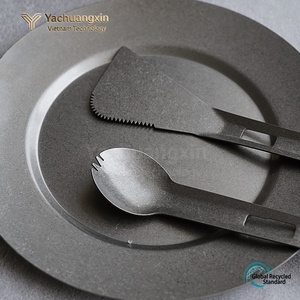Ensemble de couverts en titane pur, cuillère à soupe portable, spatule, ustensiles de cuisine d'extérieur - Product Image 2