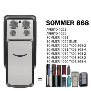 <span class=keywords><strong>SOMMER</strong></span> 868MHz 4031 TX08-868-4 Télécommande de porte de garage 868MHz <span class=keywords><strong>SOMMER</strong></span> 4031V000 Télécommande Ouvre-porte de garage Transmetteur - Product Image 2