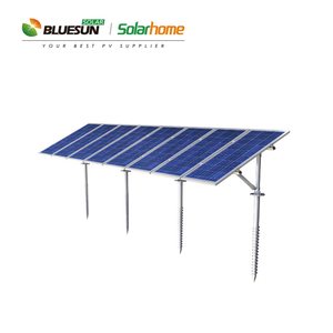 BLUESUN Tùy Chỉnh Năng Lượng Mặt Trời Mô-đun Gắn Chân Đế Mái Mặt Đất Solar Panel Gắn Hệ Thống Năng Lượng Mặt Trời Đỗ Xe Có Mái Gắn Cấu Trúc - Product Image 5
