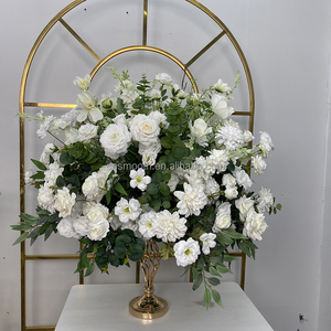 ลูกบอลดอกไม้ประดิษฐ์ขนาดใหญ่สีเขียวสีขาวขนาด80ซม. ที่แขวนลูกบอลจูบสำหรับงานแต่งงานคริสต์มาส/งานรับปริญญาตกแต่งเรียบ - Product Image 2