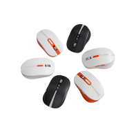 Deepseek AI RGB Mouse yang dapat diprogram 2.4GHz USB pelacakan optik nirkabel tangan kanan kondisi digunakan