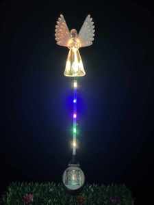 โคมไฟแองเจิล LED พลังงานแสงอาทิตย์หลากสี IP65แสงบรรยากาศนางฟ้าใยแก้วนำแสงกันน้ำน้ำหนักเบาสำหรับสวนสนามหญ้าวันหยุด - Product Image 2