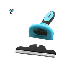 Râteau de toilettage professionnel OEM ODM pour animaux de compagnie, outil personnalisé réduisant efficacement les pertes de 95%
