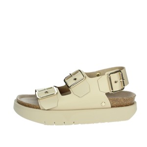 Sandali con tacco da donna Beige con cinturino alla caviglia G104213 con tacco e plateau con zeppa a punta quadrata alla moda - Product Image 1
