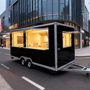 Vente de grand food truck moderne, tacos, frites, pommes de terre au four, poulet rôti, grill, remorque alimentaire avec cuisine - Product Image 3