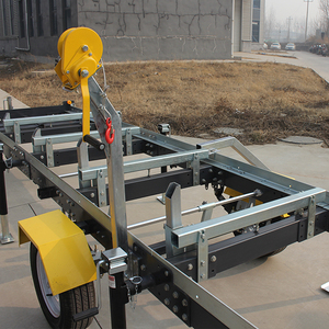 Factory Price <strong>Portable</strong> Horizontal Log <strong>Band</strong> Sawmill for Woodworking Machine Gasoline Engine Bandsaw Mill with Mobile Trailer - Product Image 4