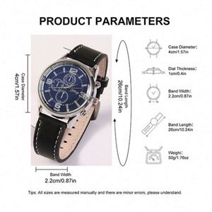 Mens Watch Wallet Belt Gift Set Christmas Valentine Day <b>Present</b> for Husband Business Souvenir - Product Image 2