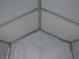 Abri de voiture/<span class=keywords><strong>garage</strong></span> robuste beige 12x20 pieds en PVC 500g avec structure en acier galvanisé pour stockage extérieur et jardin - Product Image 6