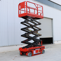 Plateforme élévatrice à ciseaux électrique compacte de 4 à 12 m, petit rayon de braquage, capacité de montée de 25 %, élévateur hydraulique mobile à batterie