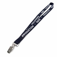 Sangle de sécurité personnalisée en polyester avec boucle détachable et crochet en acier pour uniforme d'infirmière, usage quotidien