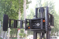 Chariot élévateur électrique à tambour de 1,5 tonne avec rotation hydraulique à 360 degrés, option batterie lithium-ion pour la manutention de rouleaux de papier