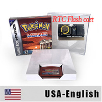 Versi AS LAZARUS RTC Flash Cart Real Time Clock Kartrid Game Plastik untuk dengan Rom Hack Bahasa Inggris