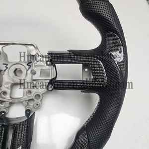Explosive New Products Carbon Fiber Perforated Leather LED Grip <b>Wheel</b> for Ford Mustang <b>Car</b> <b>Steering</b> <b>Wheel</b> - Product Image 2