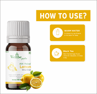 Gouttes d'extrait de citron |   Citrus Limon |   Vitamine C pour stimuler l'immunité et la détoxification |   Produits alimentaires santé de qualité supérieure, sauvages |   Flacons compte-gouttes de 10 ml |