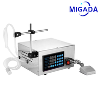 Machine de remplissage de bouteilles semi-automatique de haute précision, machine de remplissage de liquides en acier inoxydable pour jus, parfums, cosmétiques et