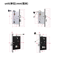 Serrure de porte intelligente RFID TTlock pour hôtel et appartement, serrure numérique sans clé avec système de gestion par application TTlock