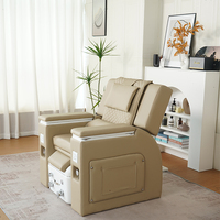 Chaise de massage électrique inclinable pour salon de manucure et pédicure de luxe, avec spa pour les pieds professionnel