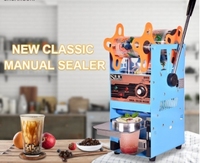 Machine à sceller manuelle pour gobelets de thé au lait 90MM 95MM, scelleuse de gobelets en plastique pour thé Boba