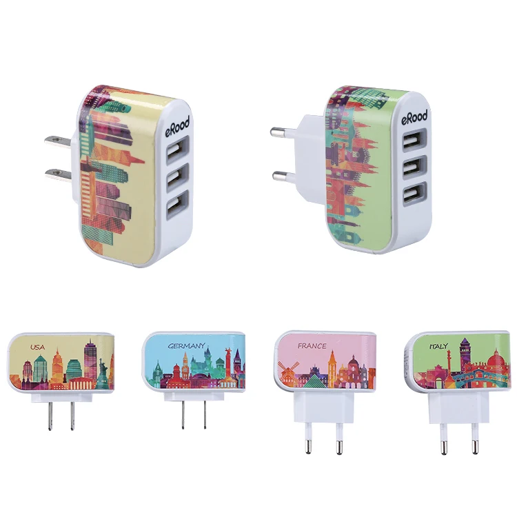 Рекламная акция CMYK печать USBwall зарядное устройство