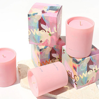 Boîtes rigides recyclables avec logo personnalisé, gaufrage, pelliculage mat et fermeture magnétique pour bougies, diffuseurs et éponges de luxe