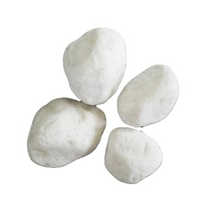 Grandi pietre di fiume bianche, ciottoli di pietra naturale bianco <span class=keywords><strong>perla</strong></span> per decorazioni da esterno e parchi - Product Image 1