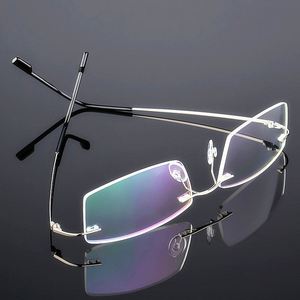 Gafas de Lectura Ultraligeras de Moda al por Mayor, Montura de Titanio con Memoria TR90, Sin Aro, para Hombre y Mujer - Product Image 4