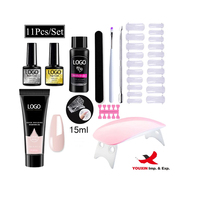Kit de Gel UV pour Ongles FENGFLY 6 Pièces en Résine Écologique, Lampe UV et Kit de Modélisation, Certifié ISO 02, pour Débutants en Nail Art - Commande en Gros Prête à Expédier