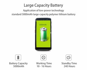 Jepower hiệu quả thông minh thu thập dữ liệu cầm tay PDA Long Range UHF RFID NFC Reader <span class=keywords><strong>Rugged</strong></span> 4GB Wi-Fi Máy quét mã vạch trong kho - Product Image 6