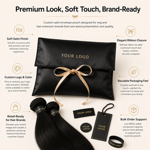Elegante Sacchetto Antipolvere in Raso Riutilizzabile e Resistente con Nastro per Scatole Rigide Premium, Sacchetto di Carta Personalizzato con Logo - Product Image 3