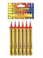 Nachtclub Vela Volcanica Party Langlebige 15cm Goldene Geburtstagskerzen mit Langzeit-Brenndauer und Funken