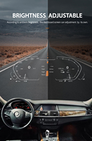Compteur de vitesse LCD pour tableau de bord de voiture avec CarPlay sans fil et Android Auto pour BMW X5 E70, affichage tête haute (HUD) pour cockpit
