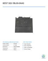 PLC Inteligente Usado 6ES7 322-1BL00-0AA0, PLC de Automatización Industrial, Ideal para Sistemas de Control Industrial