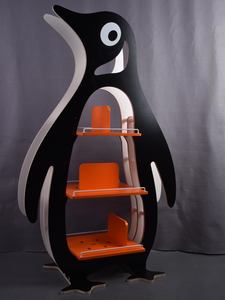 <span class=keywords><strong>ชั้น</strong></span>จัดเก็บหนังสือรูปนกเพนกวินทำจากไม้ดีไซน์สามชั้นสำหรับให้เด็กอ่าน<span class=keywords><strong>หนังสือ</strong></span>ห้องเด็กเล่น - Product Image 5